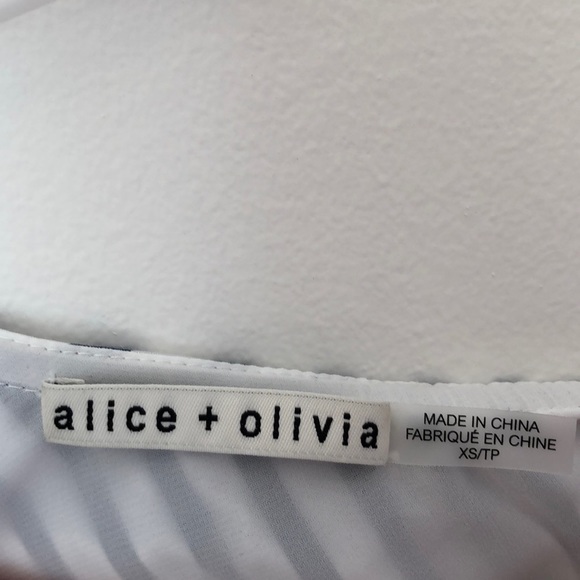 Alice + Olivia ruffle over one shoulder dress. - Picture 2 of 3